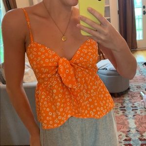 Orange strappy top